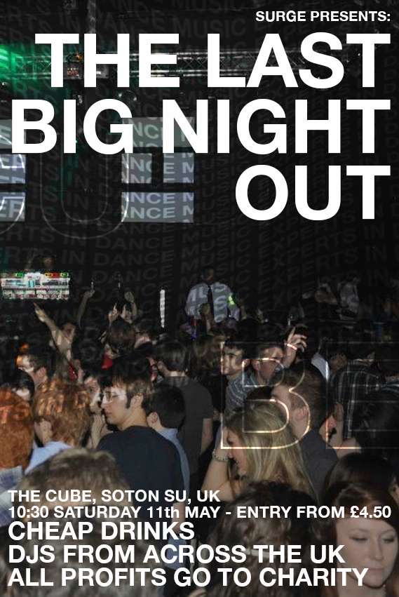 SURGE PRESENTS: The Last Big Night Out
