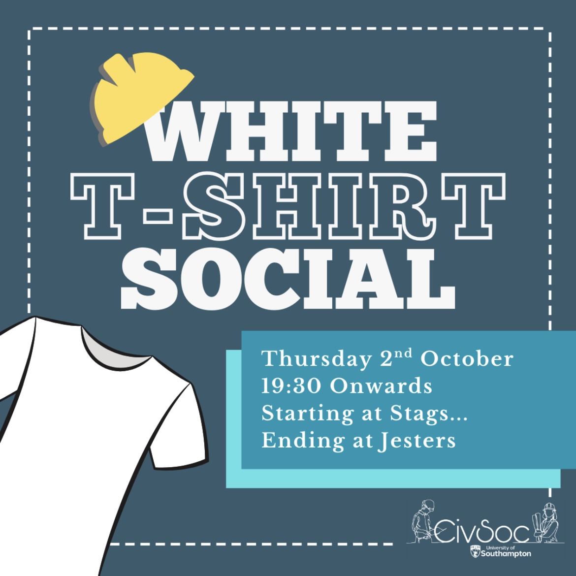CivSoc White T-Shirt