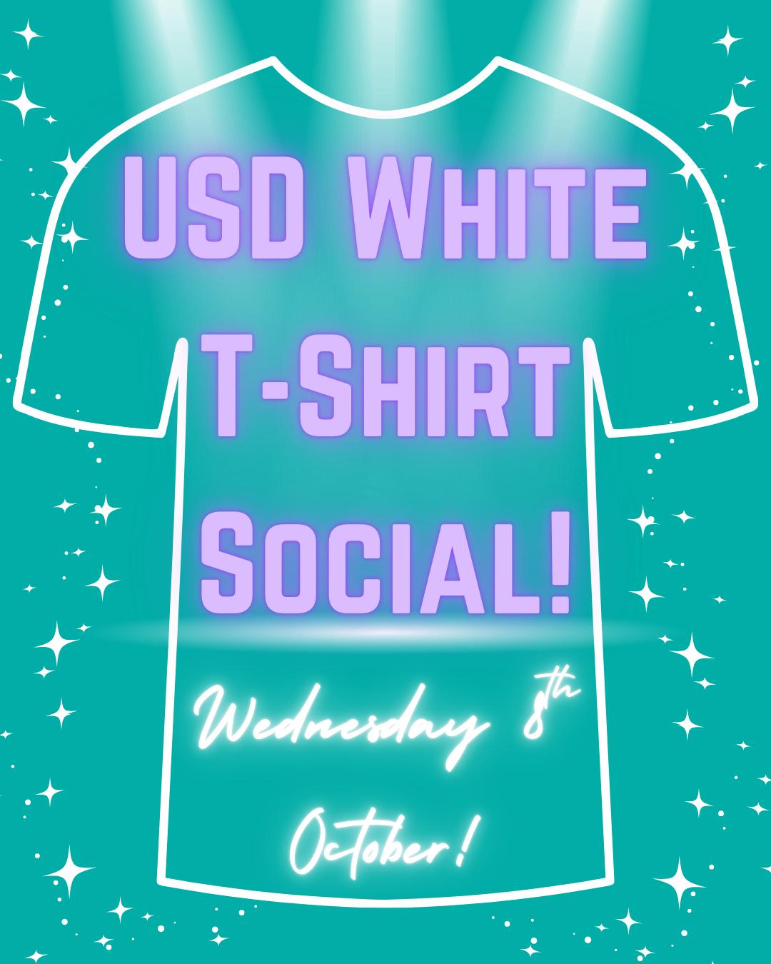 USD White T Shirts