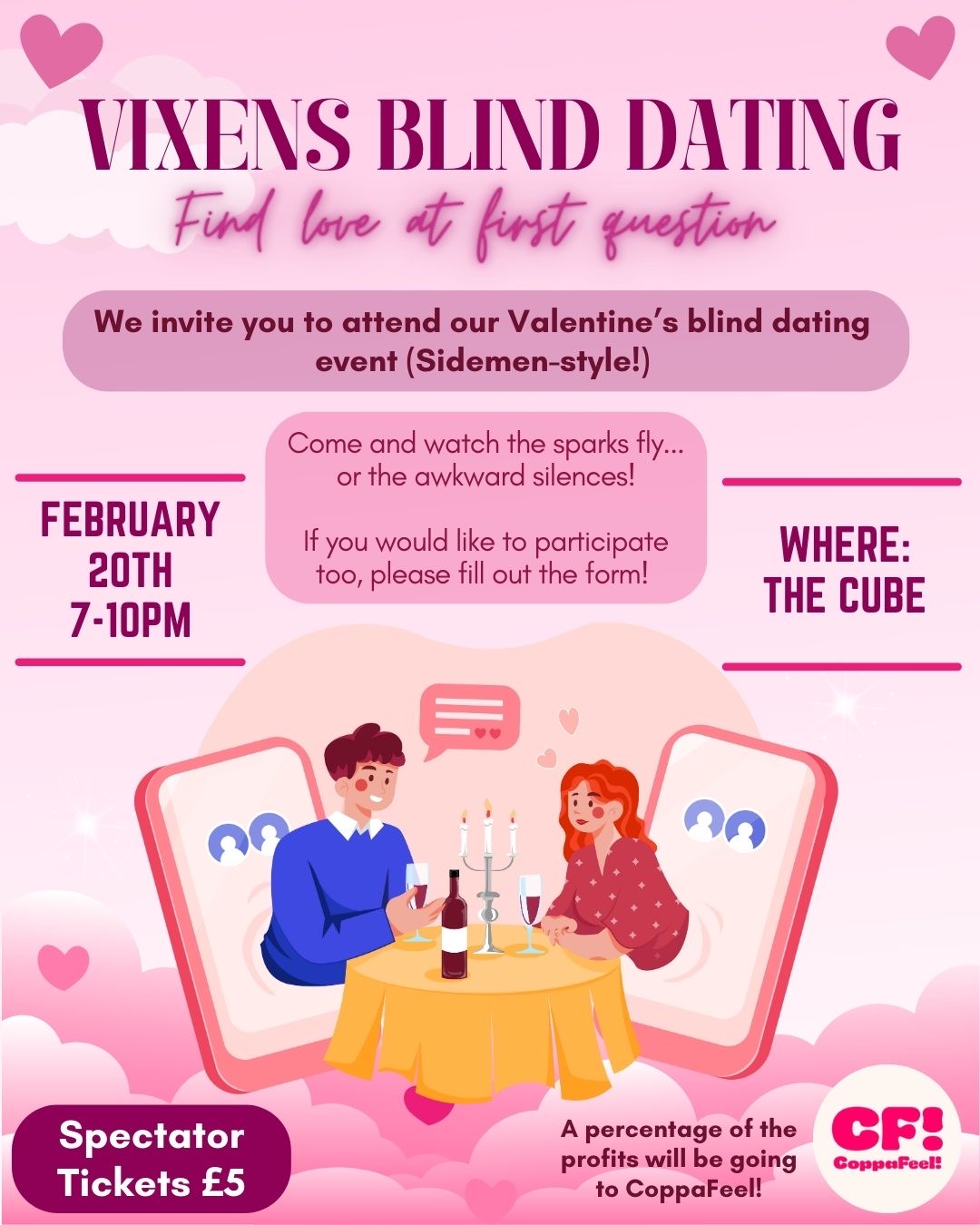 Blind Dating Spectator Ticket! 💋 